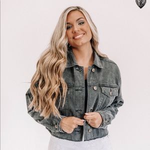 MONO B black denim jacket  NWT!!! 🤩🤩🤩